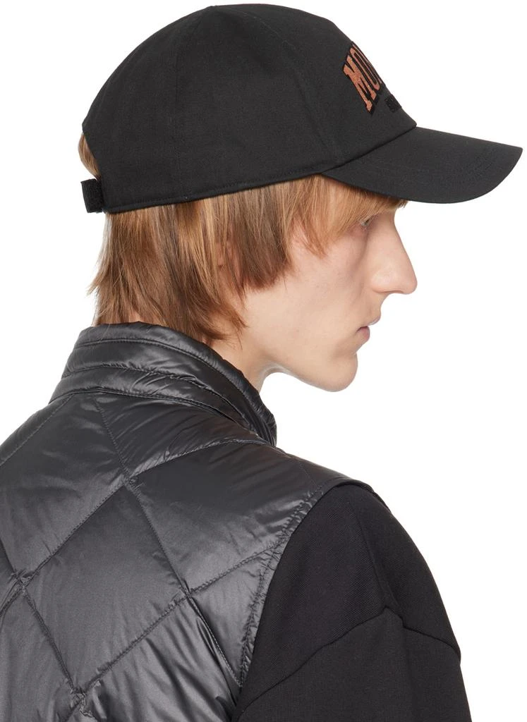 Moncler Black Glittered Baseball Cap 3