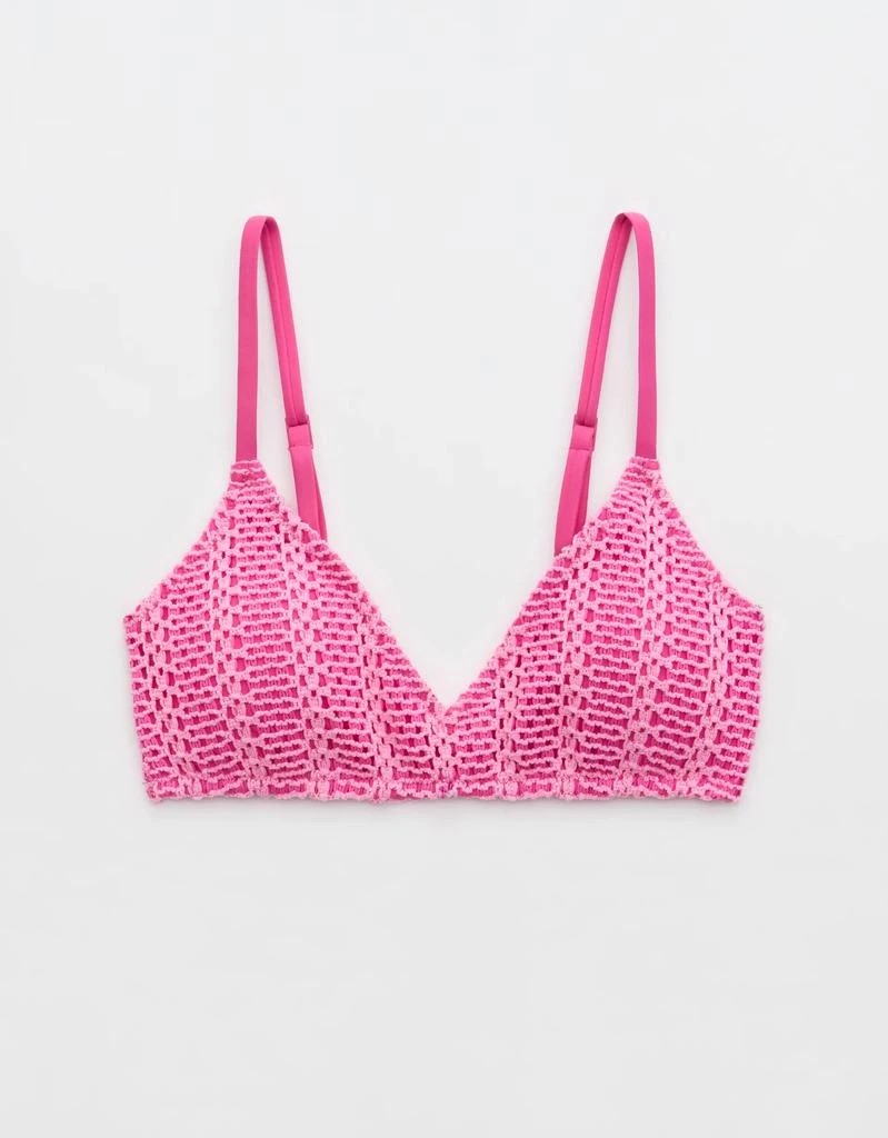Aerie Aerie Cloudweave Crochet Voop Bikini Top 3