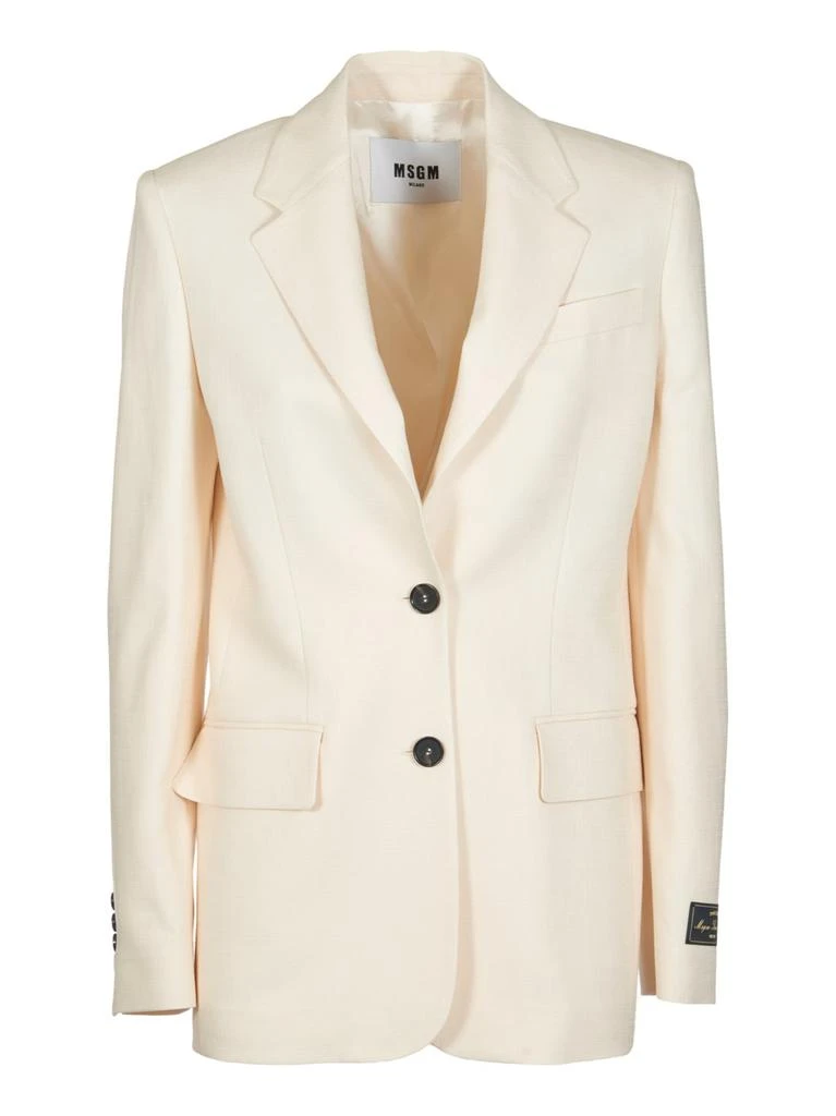 MSGM MSGM Single-Breasted Tailored Blazer from Cettire