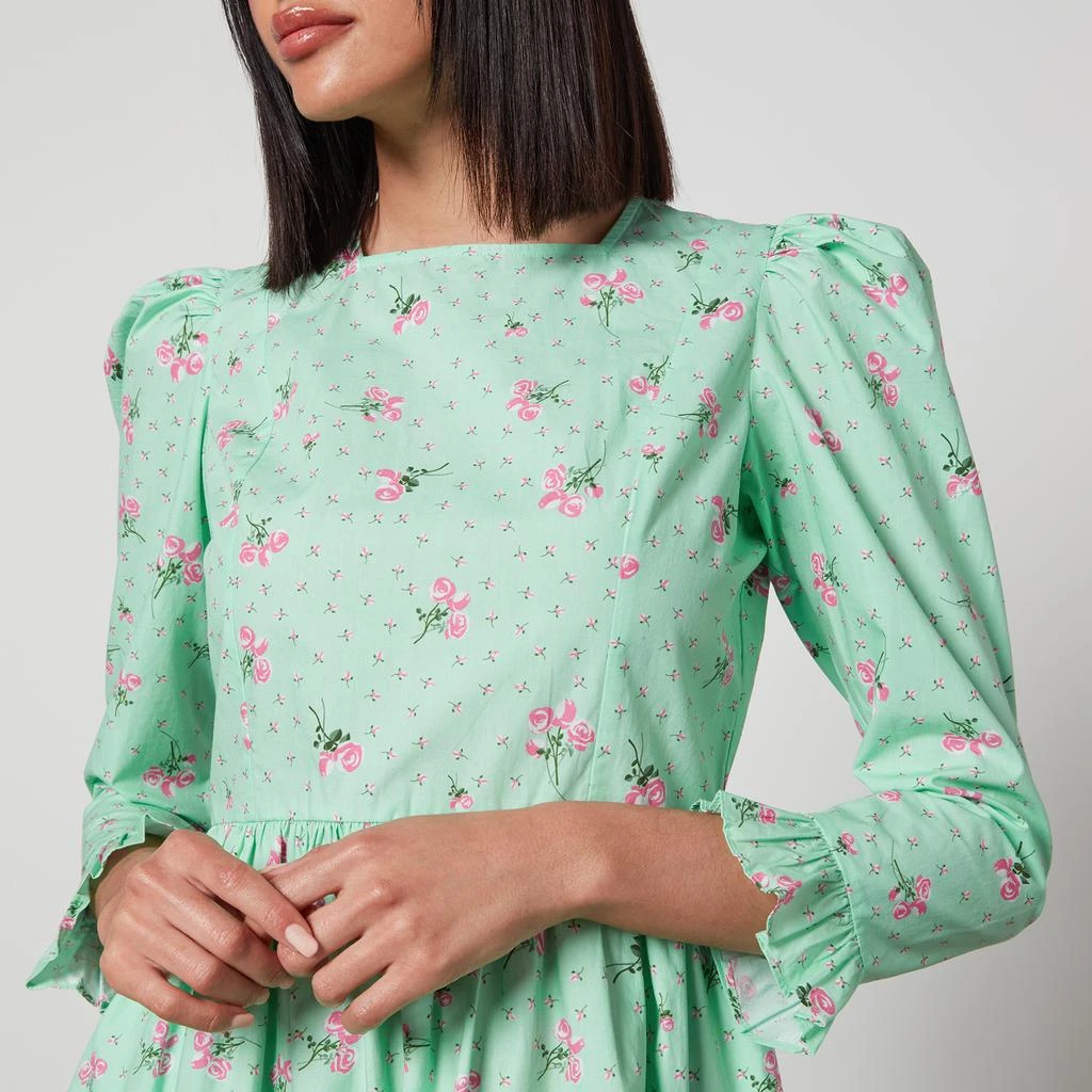 Batsheva Batsheva Prairie Floral-Printed Cotton Mini Dress 4