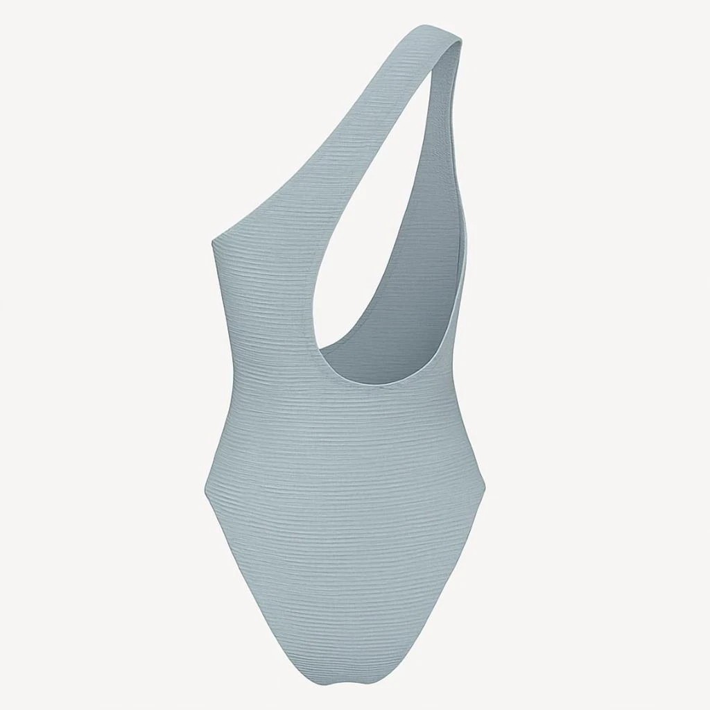 RUMER Women
s Cassidy One Shoulder Maillot Bathing Suit/body Suit In Seafoam Green 2