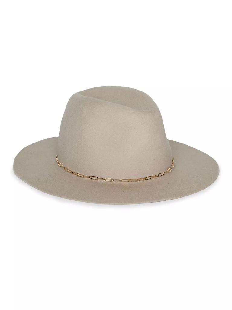 Hat Attack Harper Chain-Link Wool Fedora