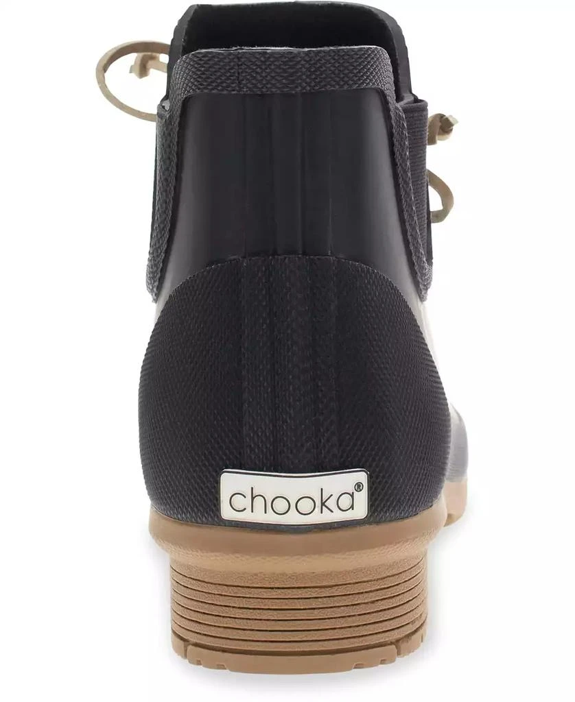 Chooka Women's Classic Tie Bootie Chelsea Rain Boot 3
