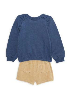 Tommy Hilfiger Little Girl’s 2-Piece Sweatshirt & Corduroy Skort Set 2