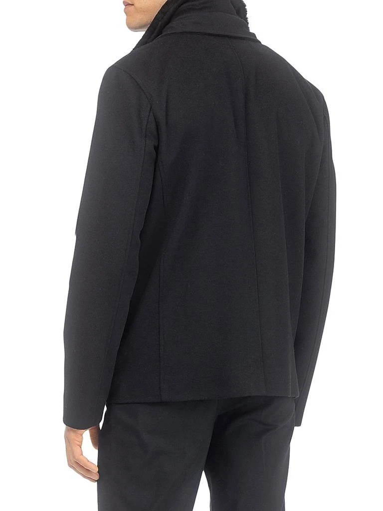 Gorski Wool Jacket with Detachable Merino Shearling Lamb Collar 5