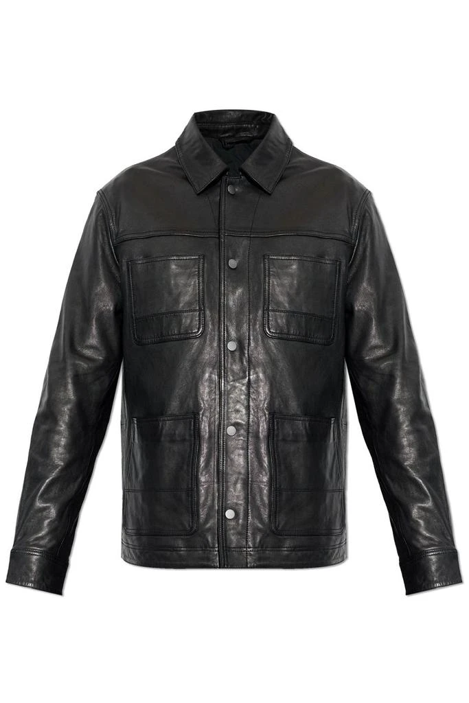 ALL SAINTS Allsaints Saxon Leather Jacket