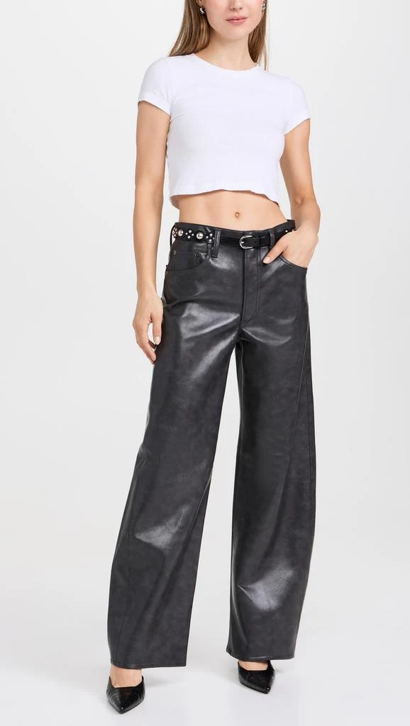AGOLDE Recycled Leather Low Curve Pants 4