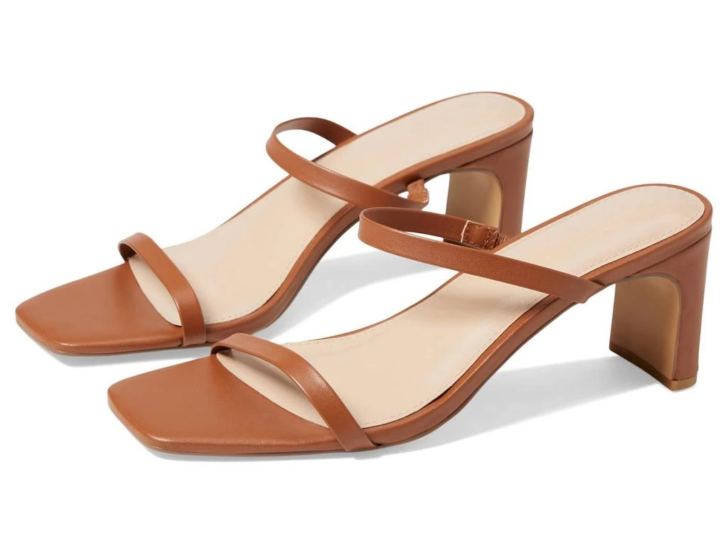 Faryl Robin Analisa Heeled Sandal In Cognac Leather 1