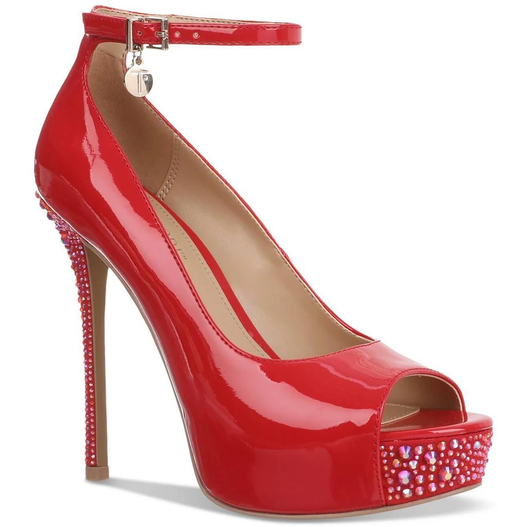 Thalia Sodi Libbie Womens Patent Rhinestone Pumps 7