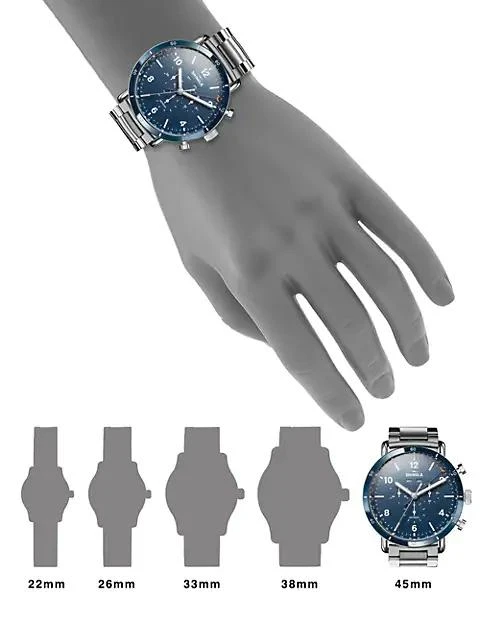 Shinola Canfield Sport Stainless Steel Chronograph Bracelet Watch 4