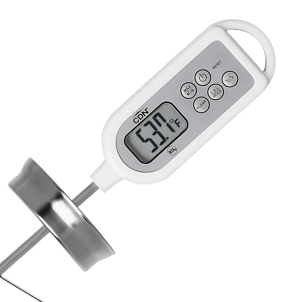 CDN ProAccurate Long Stem Digital Instant Read Thermometer, White 2