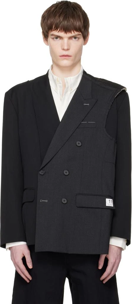 RECODE Black Jacket Patch Blazer
