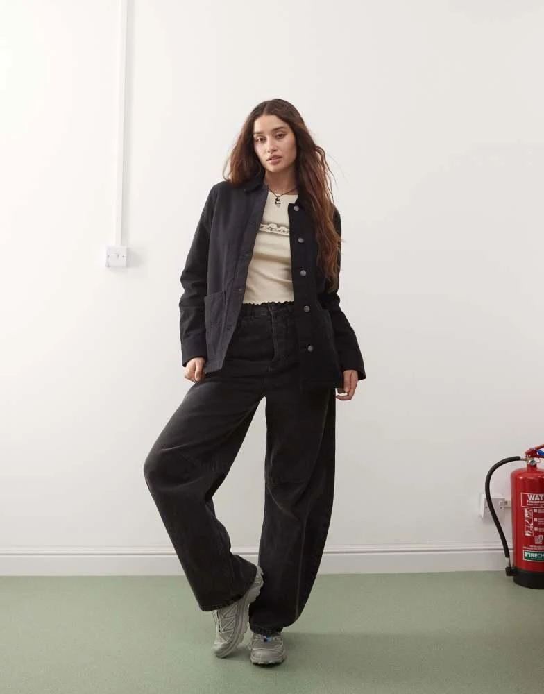 DICKIES Dickies duck canvas chore jacket in black 2