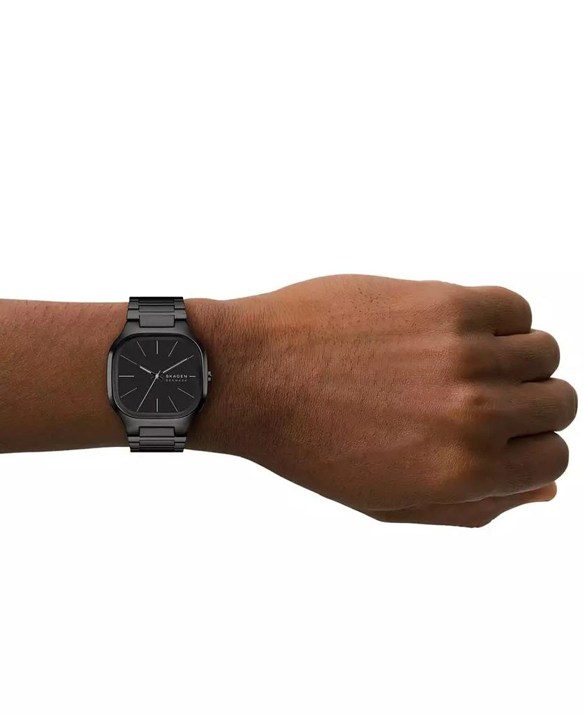 Skagen Men's Mellem Quartz Three-Hand Black Stainless Steel Watch 4