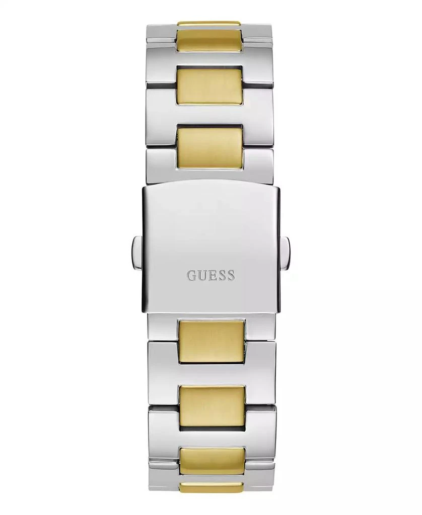 GUESS Men's Analog Two-Tone 100% Steel Watch 44mm 3