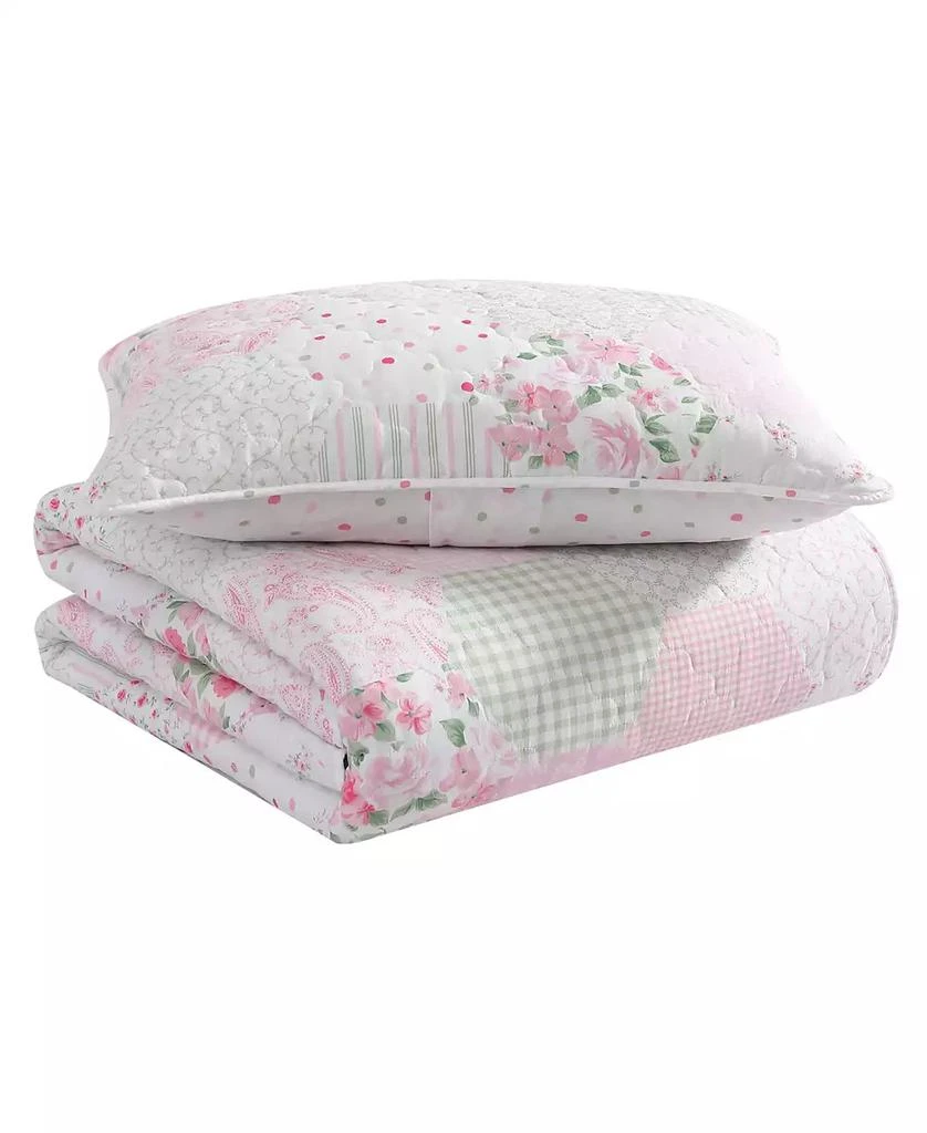 Laura Ashley Ellyn Reversible 3 Piece Quilt Set 2