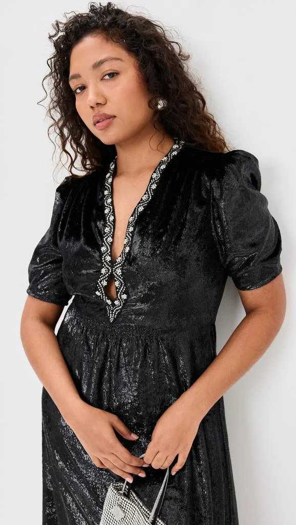 Saloni Tabitha Velvet Dress 7