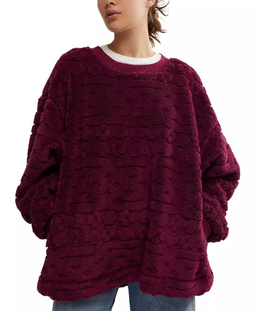 Free People Women's Cable-Knit Sweatshirt 1