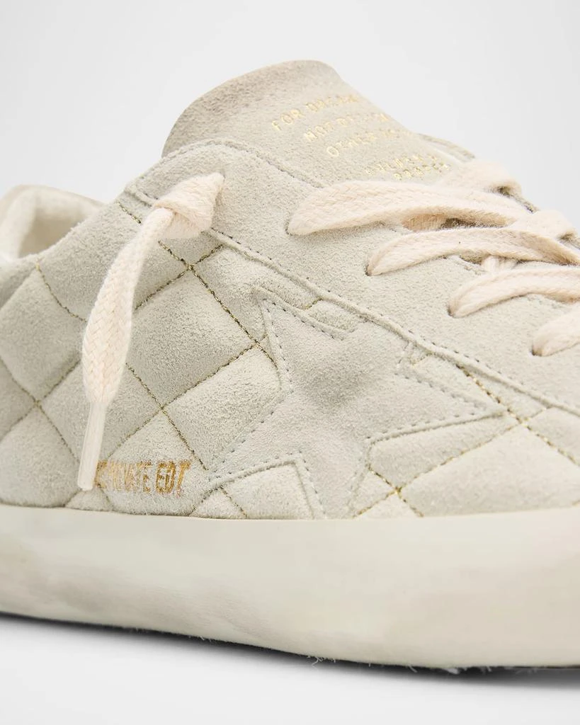 Golden Goose Super-Star Quilted Mixed Leather Low-Top Sneakers 6