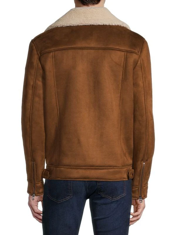 GUESS Faux Shearling Moto Jacket 2