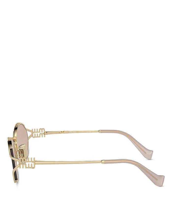 Miu Miu Metal Oval Sunglasses, 54mm 4