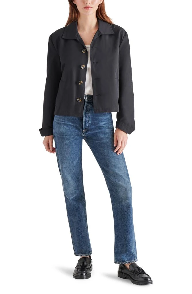 Steve Madden Cropped Trench Shirt Jacket 7
