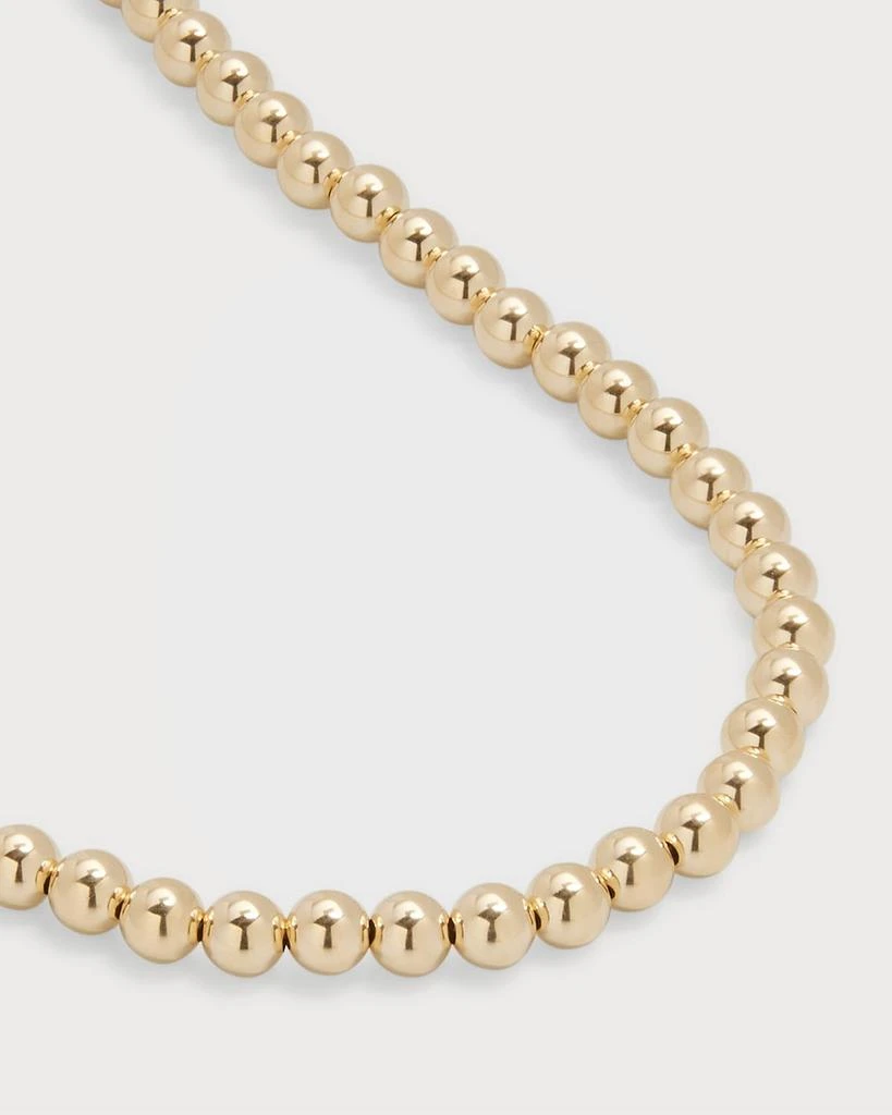 Zoe Lev Jewelry 14k Gold 5mm Bead Necklace 3