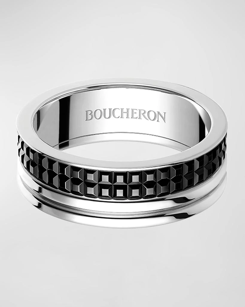 Boucheron Quatre 18K White Gold Black Edition Large Ring 1