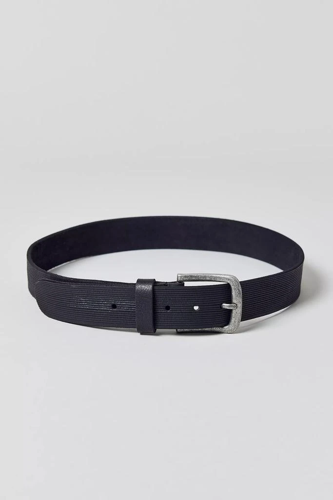 Urban Outfitters Ribbed Trim Slim Leather Belt 1