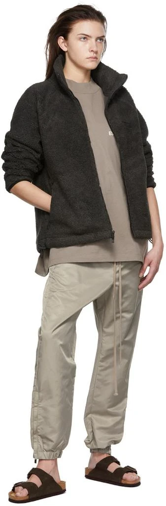 Essentials Taupe Nylon Track Pants 4