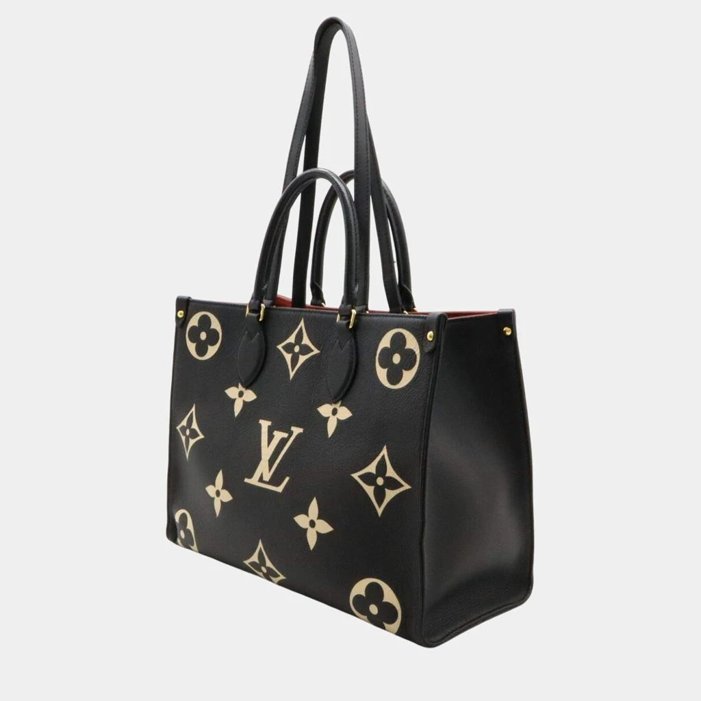 Louis Vuitton Louis Vuitton Black Beige Monogram Empreinte On the Go MM Tote Bag 2