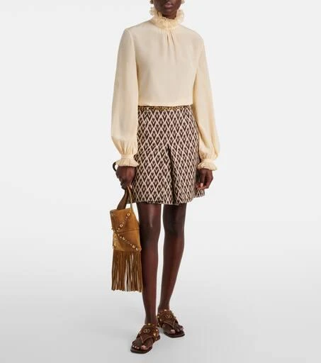 Valentino Plaster Caster studded suede thong sandals 3