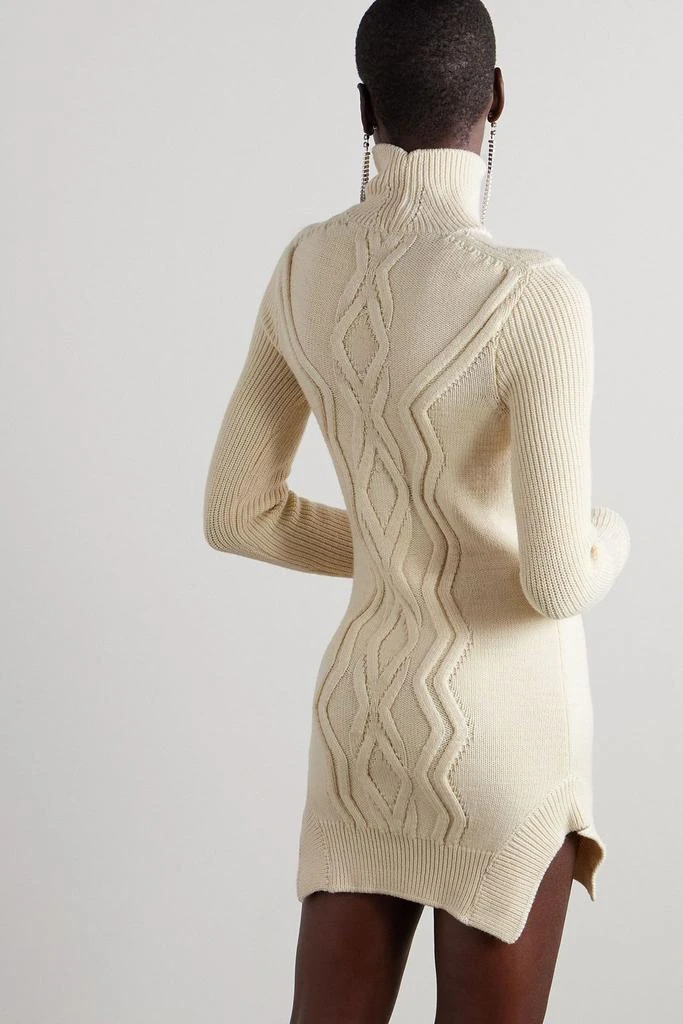 Isabel Marant Atina cable-knit merino wool-blend mini dress 3