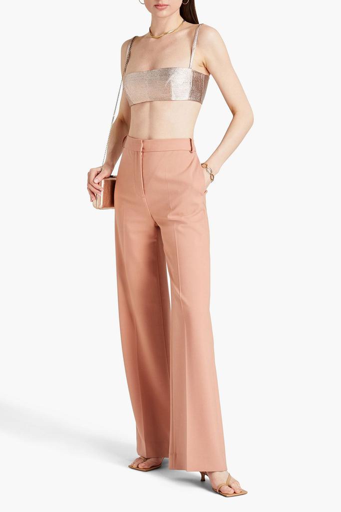 Emilia Wickstead Leya cropped lamé top