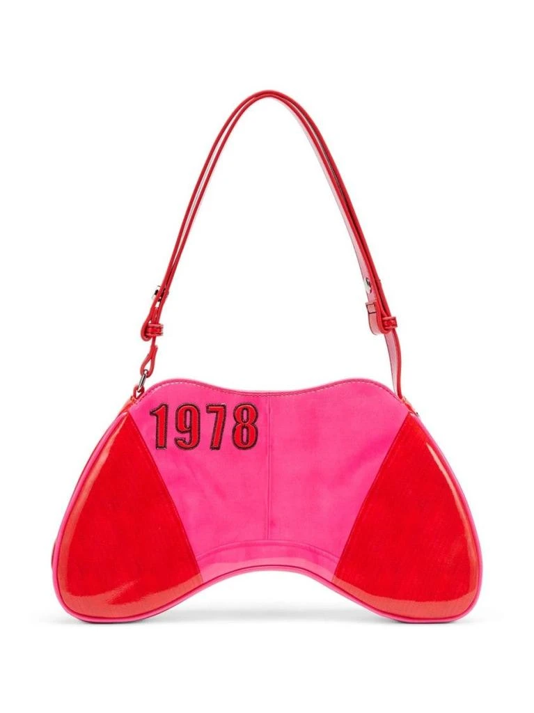 Diesel Sculptural Red Bag With Glossy Finish 2