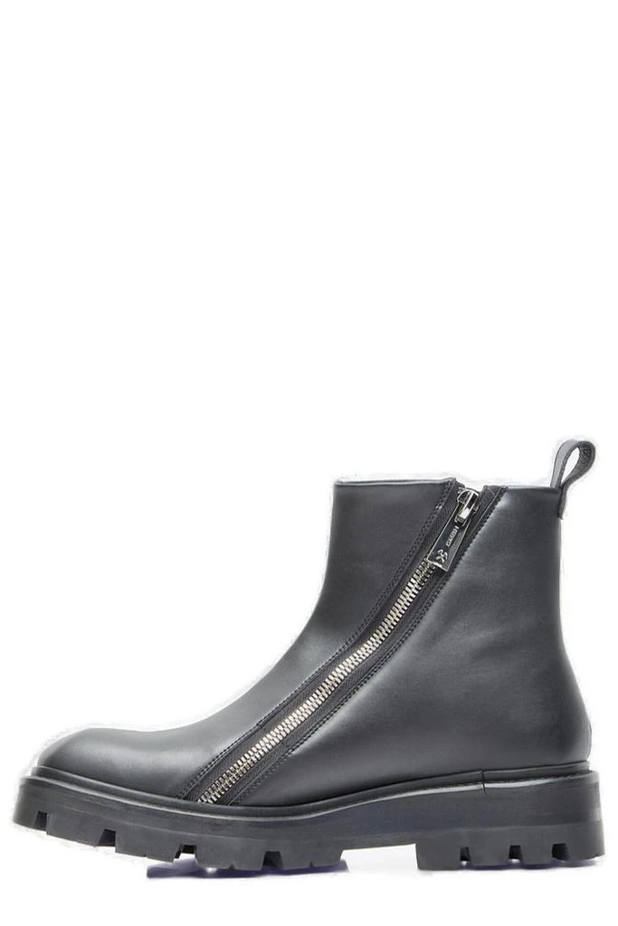 GmbH Selim Biker Boots Black Suede Double Zip Square Toe Men’s Size 43 / 9.5 Shop Black Selim Boots on Sale at BeyondStyle – Get 75% Off  main image 2
