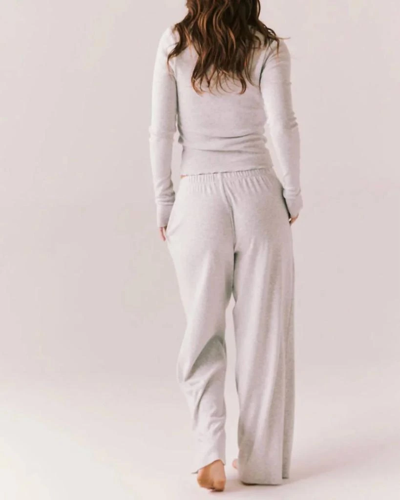 Chaser Harper Eco-Fleece Joggers In Light Heather Grey 2