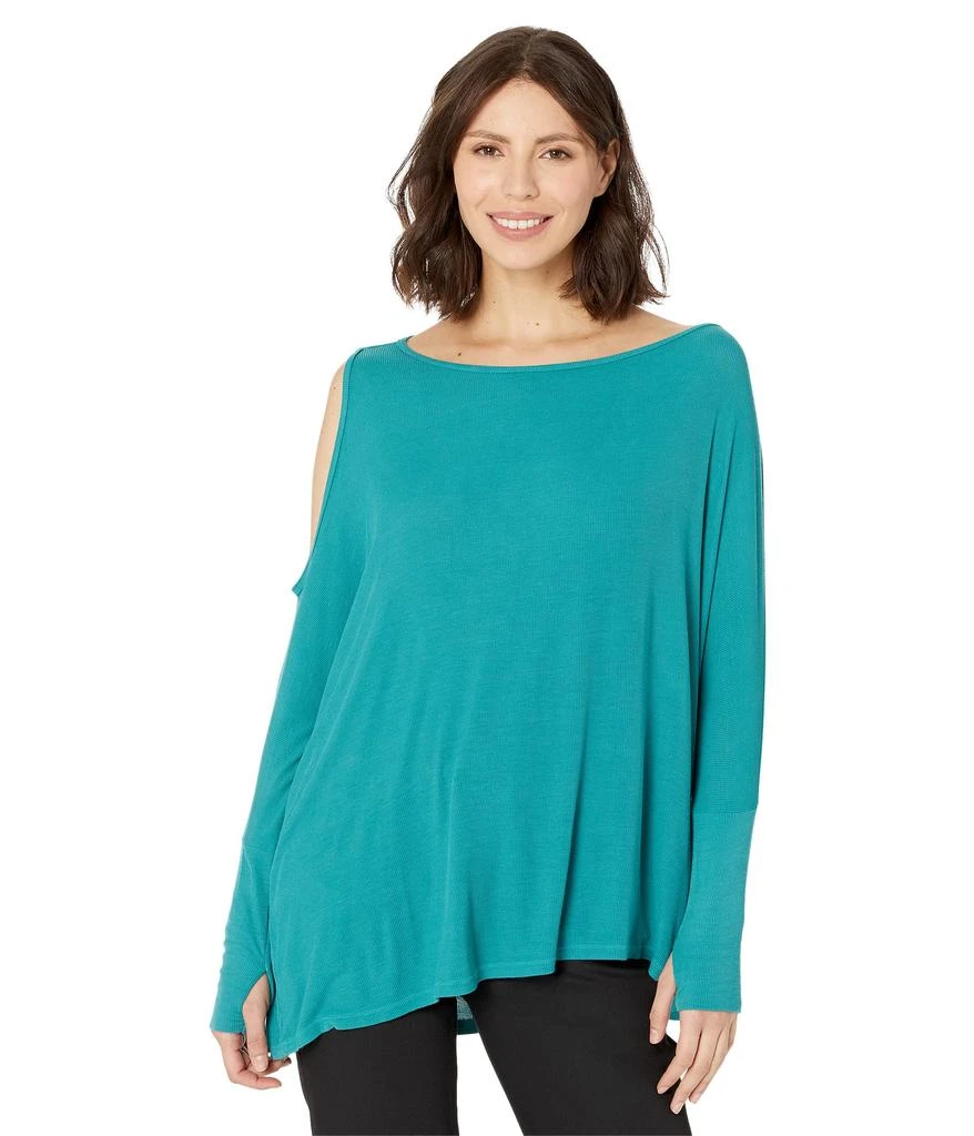 Michael Lauren Deuce Oversized Cold-Shoulder Tee 1