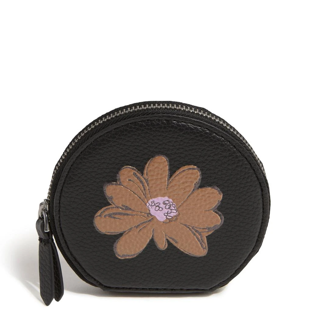 Vera Bradley Outlet Faux Leather Essential Round Zip Pouch 1