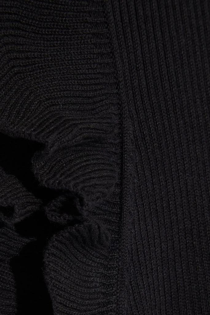 Autumn Cashmere Ruffled ribbed cotton top 4