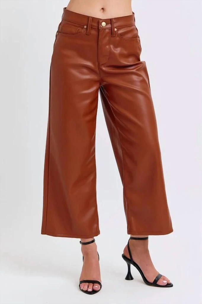 Judy Blue Judy Blue - Aruba Faux Leather Crop Jeans 2