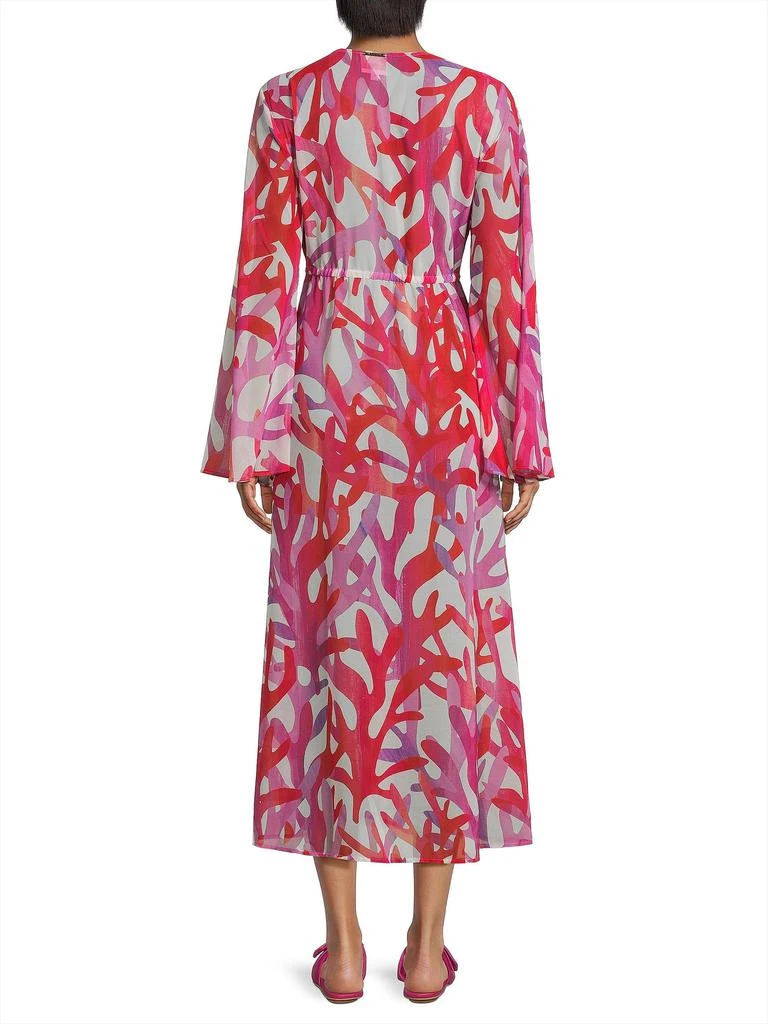 Milly Vince Under The Sea Chiffon Maxi Dress 2