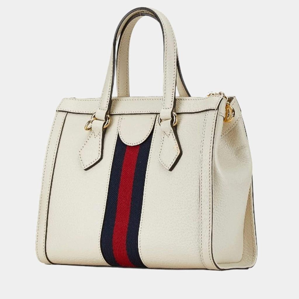 Gucci Gucci White Ivory Leather Ophidia Handbag