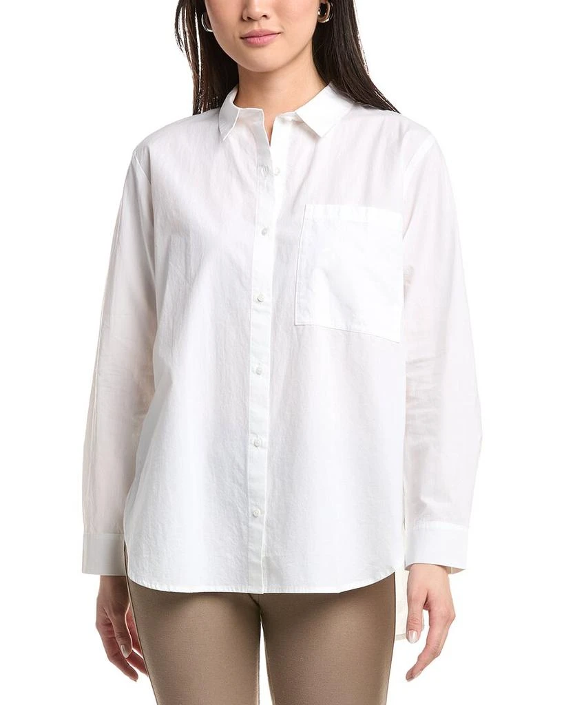 Eileen Fisher EILEEN FISHER Classic Collar Long Shirt