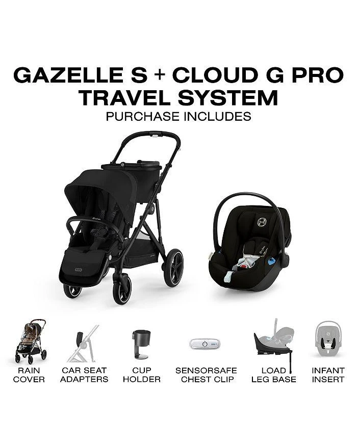 Cybex Gazelle S Stroller + Cloud G Pro Travel System 3
