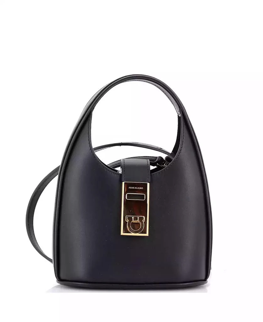 Pre-Owned Salvatore Ferragamo Mini Gancini Buckle Hobo Leather