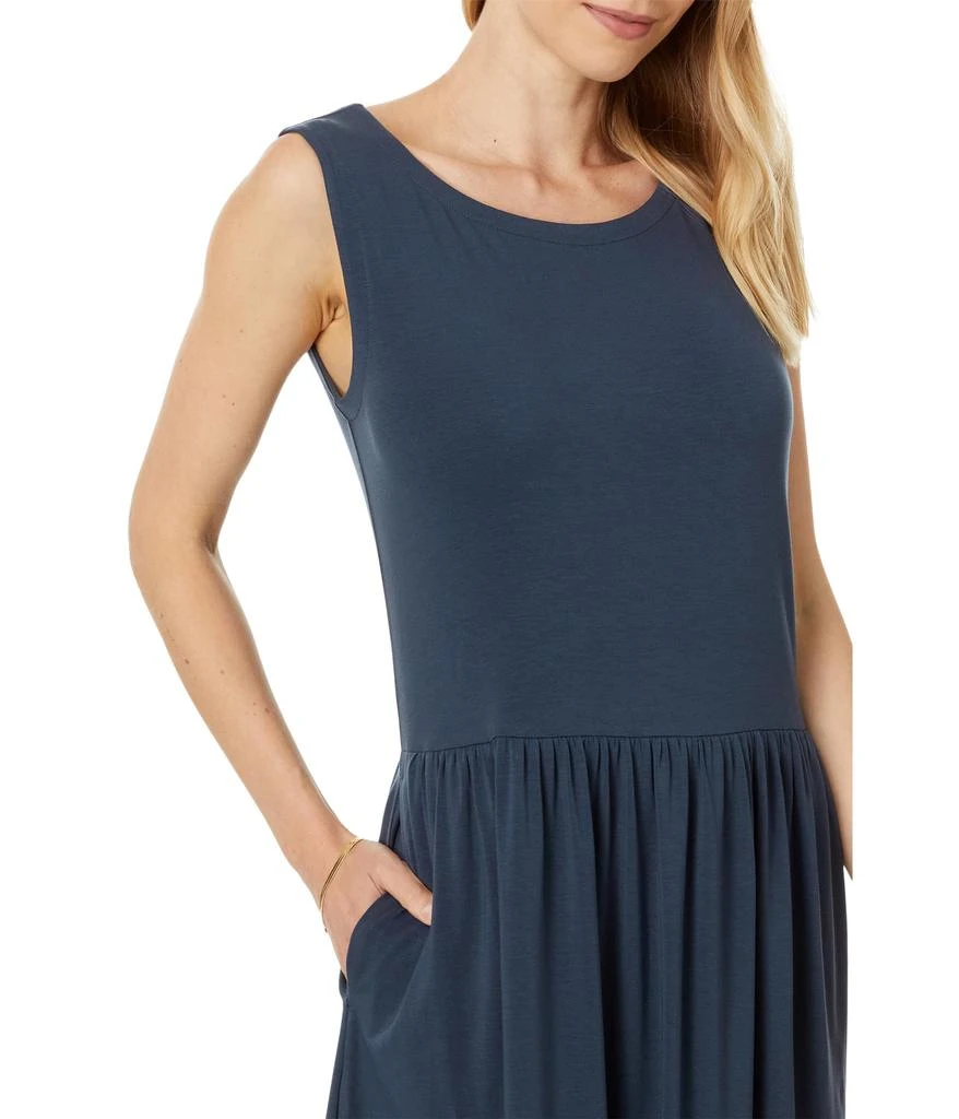 eileen fisher ballet neck jersey dress Stretch Silk Jersey Ballet Neck Dress