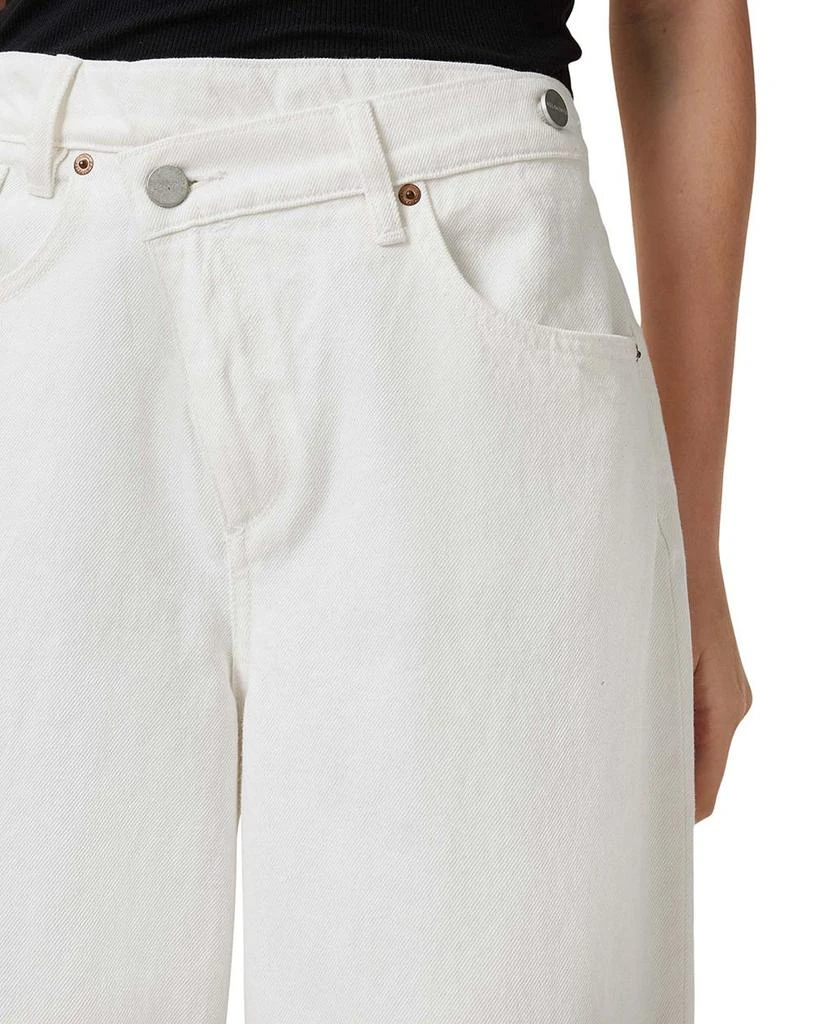 ALL SAINTS Aki High Rise Wide Leg Jeans in Chalk White 4