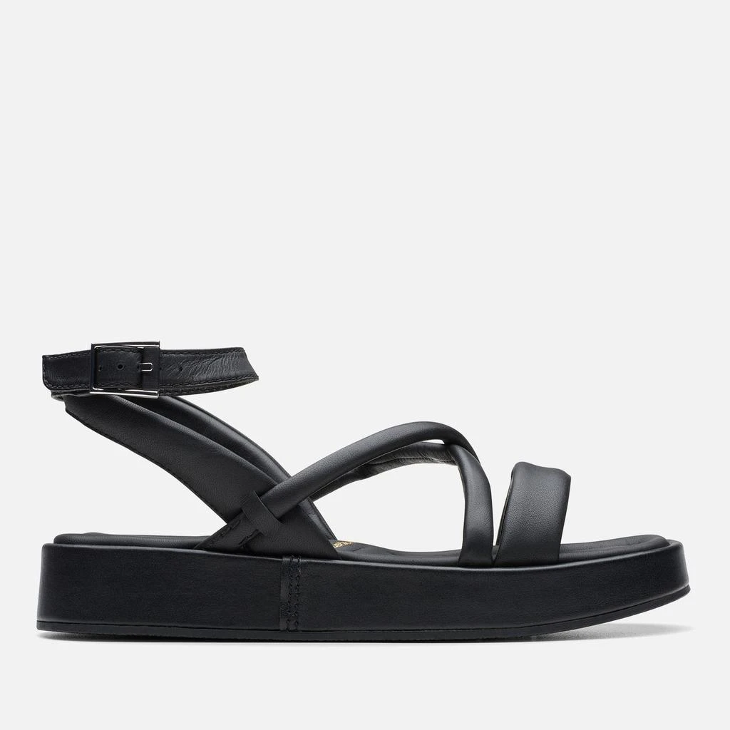 Clarks Clarks Women's Alda Leather Cross Sandals 1