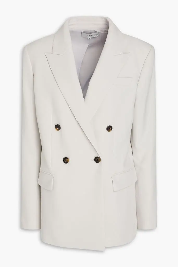 Vince Double-breasted piqué blazer